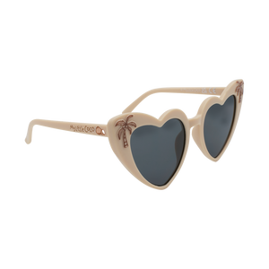 Lace top heart sunglasses